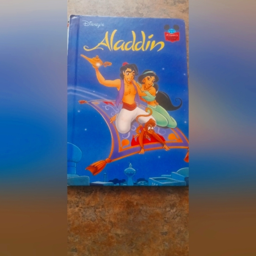 Disney Aladdin Hardcover Storybook - Blue Cover